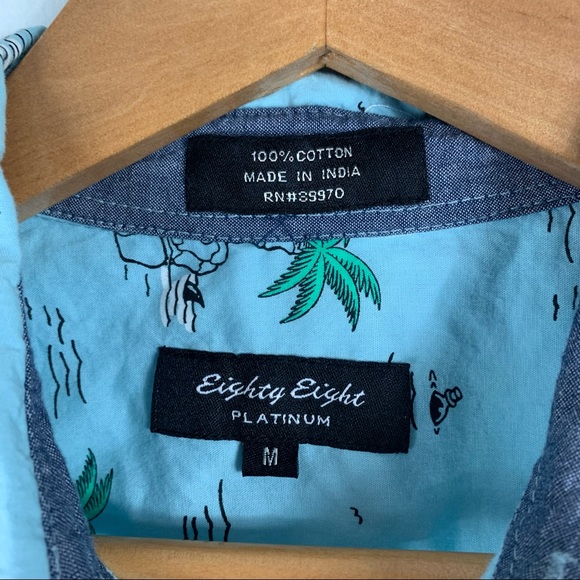 EIGHTY EIGHTGraphic Short Sleeve Casual ButtonDown - Picture 6 of 7